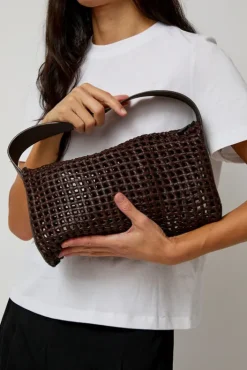 New Macrame Mesh Bag in Chocolate Bags|Accessories