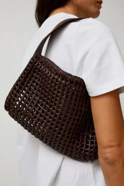 New Macrame Mesh Bag in Chocolate Bags|Accessories