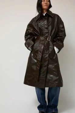 Hot Manso Mackintosh Coat in Brown Jackets & Outerwear|Clothing