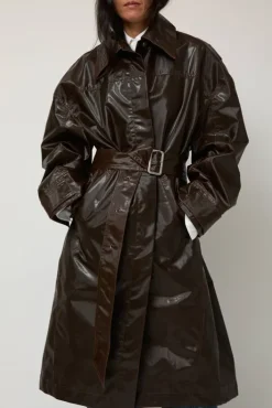 Hot Manso Mackintosh Coat in Brown Jackets & Outerwear|Clothing