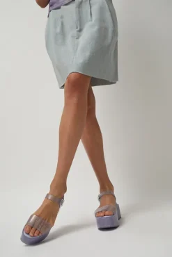 Hot Mar in Clear Glitter and Lilac Collections|Clogs And Shoes