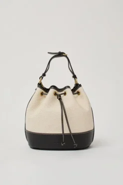 Hot Marini Bucket Bag in Natural and Black Bags|Accessories