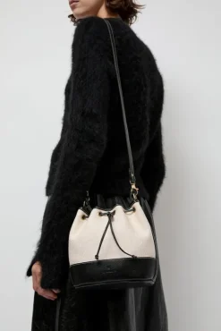 Hot Marini Bucket Bag in Natural and Black Bags|Accessories