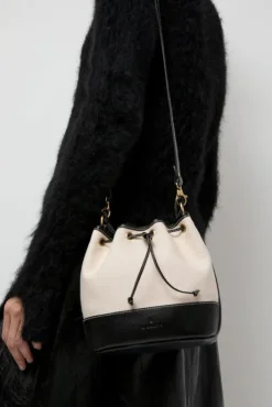 Hot Marini Bucket Bag in Natural and Black Bags|Accessories