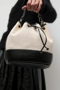 Hot Marini Bucket Bag in Natural and Black Bags|Accessories