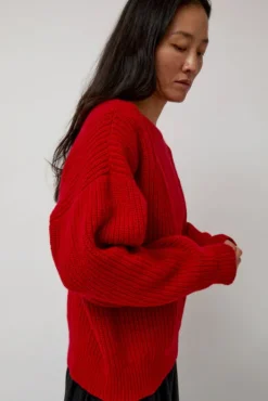 Clearance Mea Pullover in Red Collections|Sweaters