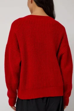 Clearance Mea Pullover in Red Collections|Sweaters