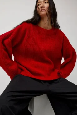 Clearance Mea Pullover in Red Collections|Sweaters