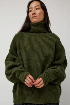 New Mea Turtleneck in Forest Collections|Sweaters