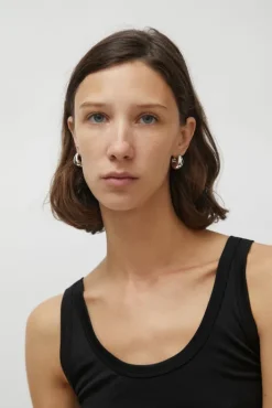 Outlet Medium Volume Waterdrop One Touch Earrings in Silver Holiday Gift Guide|Jewelry & Watches