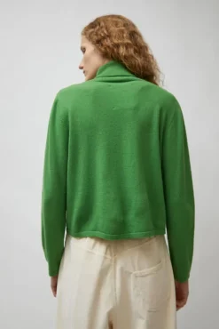 Outlet Merino Turtleneck Sweater in Herba Sweaters|Clothing