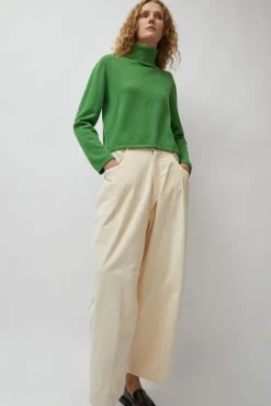 Outlet Merino Turtleneck Sweater in Herba Sweaters|Clothing