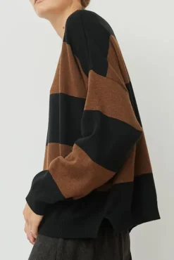 Fashion Merino Wool Sweater in Stripe Collections|Sweaters