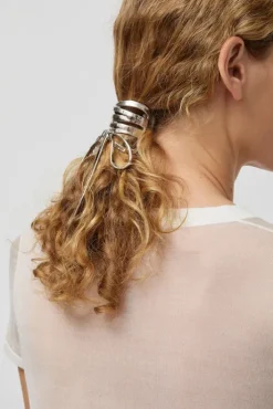 New Metal Bow Clip in Silver Accessories