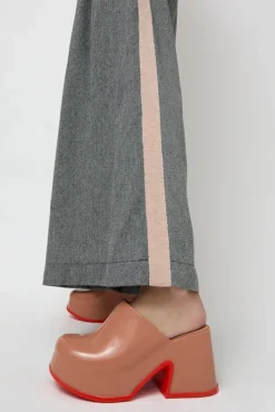 Online Mia Mule in Brown and Red Collections|Clogs And Shoes