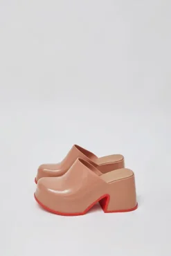 Online Mia Mule in Brown and Red Collections|Clogs And Shoes
