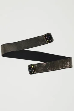 New Micro Crystals Belt in Black Collections|Belts