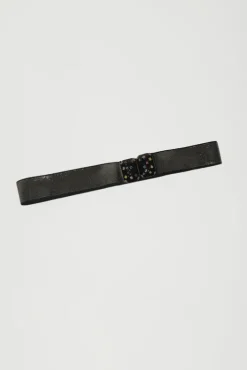 New Micro Crystals Belt in Black Collections|Belts