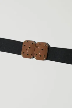 Discount Micro Crystals Belt in Camel Collections|Belts