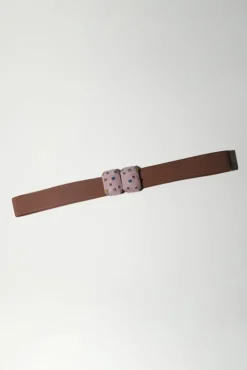 Hot Micro Crystals Belt in Lilac Collections|Belts