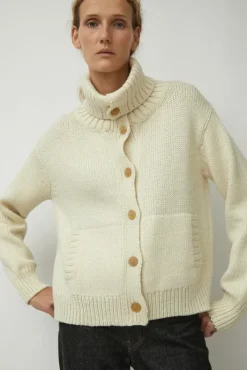 Outlet Mila Cardigan in Ivory Sweaters|Clothing