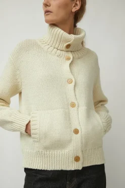 Outlet Mila Cardigan in Ivory Sweaters|Clothing
