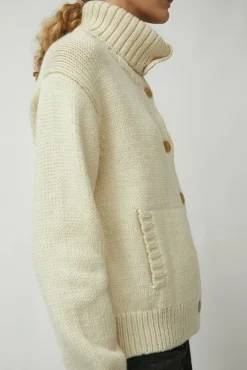 Outlet Mila Cardigan in Ivory Sweaters|Clothing