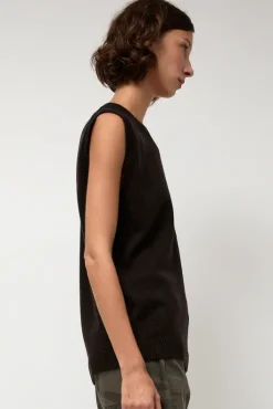 New Milano Vest in Ebony Sweaters|Clothing