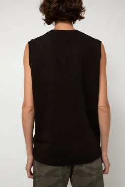 New Milano Vest in Ebony Sweaters|Clothing