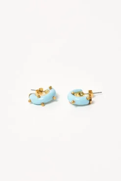 Fashion Mini Moon Earrings Set in Pale Blue Jewelry & Watches|Accessories