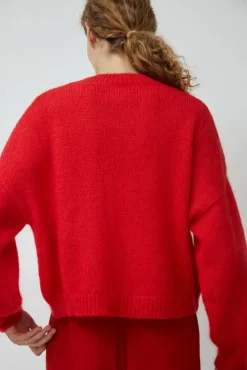 Online Mohair Sweater in Red Collections|Sweaters