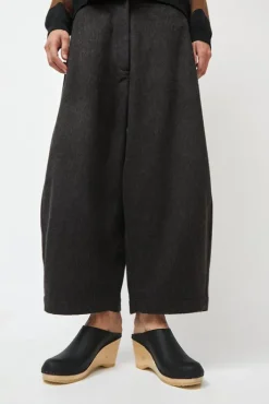 Outlet New School Clog on Wedge in Black Collections|Clog Sandals And Shoes