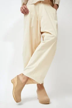 Hot New School Clog on Wedge in Bone Collections|Clog Sandals And Shoes