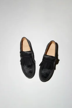 New Nyons Shoe in Lisse Noir Poils Noir Collections|Clogs And Shoes