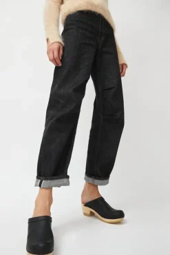Best Old School Clog on Mid Heel in Black Collections|Clog Sandals And Shoes