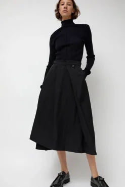 Outlet Origami Skirt in Black Collections|Skirts