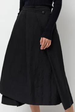 Outlet Origami Skirt in Black Collections|Skirts