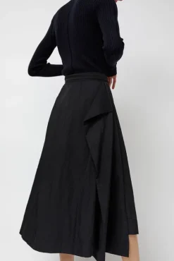 Outlet Origami Skirt in Black Collections|Skirts