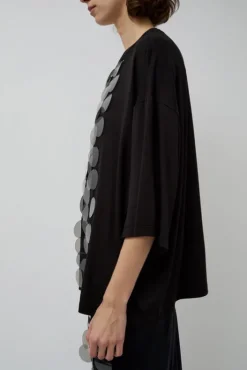 New Oversized T-Shirt with Sequins in Black Holiday Gift Guide|Collections