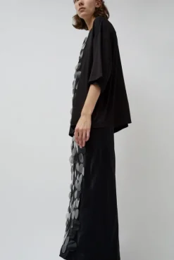 New Oversized T-Shirt with Sequins in Black Holiday Gift Guide|Collections