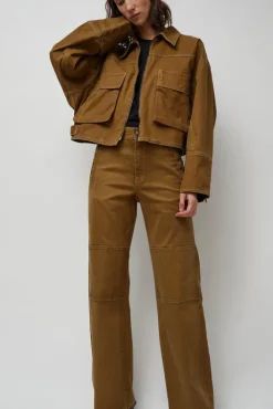 Fashion Palerma Biker Jean in Camel Collections|Denim