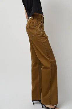 Fashion Palerma Biker Jean in Camel Collections|Denim