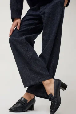 New Philippe Heeled Loafer in Navy Collections|Clogs And Shoes