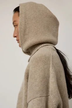 Clearance Plain Hood in Beige Holiday Gift Guide|Hats