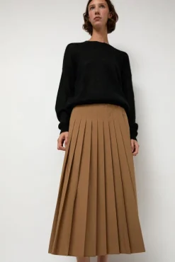 Outlet Pleated Wrap Skirt in Khaki Holiday Gift Guide|Collections