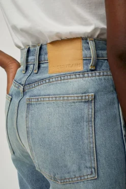 Clearance Plein High Straight Jean in Hudson Wash Collections|Denim