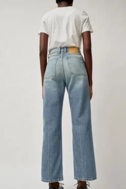 Clearance Plein High Straight Jean in Hudson Wash Collections|Denim