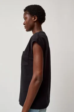 Fashion Pocket Tank in Stil Black Collections|Tops