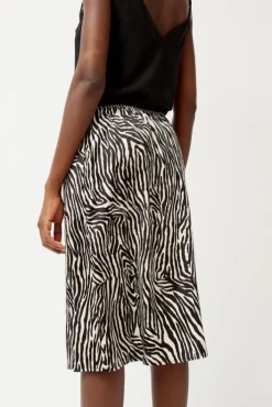 Hot Printed Slip Skirt in Zebra Print Skirts|Clothing
