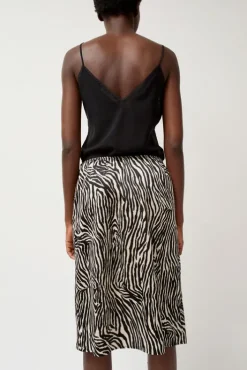 Hot Printed Slip Skirt in Zebra Print Skirts|Clothing